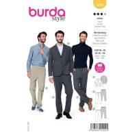 Tipar sacou si pantaloni cu elastic in talie pentru barbati 5955