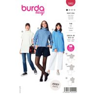 Tipar bluza pe gat in 3 variante de maneci 5963