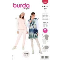 Tipar bluza si rochie tinereasca, in 2 variante, 5967