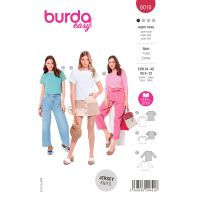 Tipar bluza dreapta cu maneci scurte sau 3 sferturi