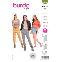 Tipar pantaloni sport cu vipusca 6054