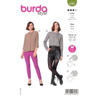 Tipar bluza cu pense la decolteu 6062