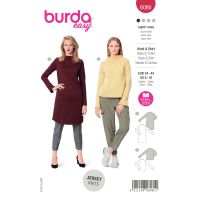 Tipar bluza cu guler unalt si maneci deschise 6080