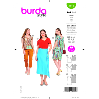 Tipar bluze si rochie cu decolteu pe o parte 6119