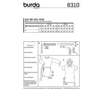 Tipar Burda rochii  6310
