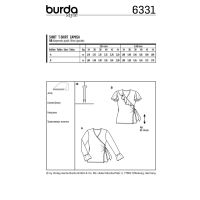Tipar Burda bluze femei 6331