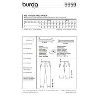 Tipar Burda pantaloni 6659