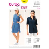 Tipar Burda rochie si bluza 6662