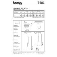 Tipar Burda pantaloni 6681