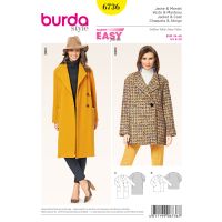 Tipar Sacou, Mantou Burda 6736