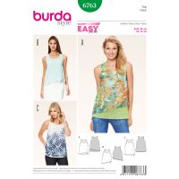 Tipar Bluza tip maieu Burda 6763