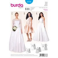 Tipar Rochie de mireasa Burda 6776