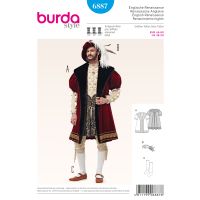 Tipar Haina - Palarie - Ciorapi - Costume de epoca Burda 6887