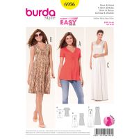 Burda 6956 Camasa si Rochie