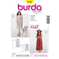 Tipar rochie Burda 7100