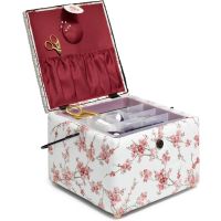 Cos de cusut pentru depozitarea si transportul accesoriilor de cusut, 26x26x19 cm, Prym
