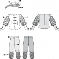 Tipar Costum de mercenar medieval 7467