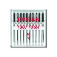 Set 10 ace universale ORGAN, finete 80, pentru masina de cusut , sistem ac 130/705 H