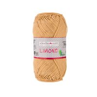 Fir 100% bumbac Limone pentru tricotat si crosetat, 125 m, 198 camel Scholler