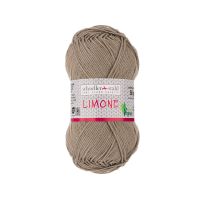 Fir 100% bumbac Limone pentru tricotat si crosetat, 125 m, 200 taupe Scholler