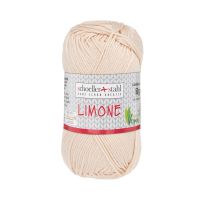 Fir 100% bumbac Limone pentru tricotat si crosetat, 125 m, 10 Bej nisip, Scholler