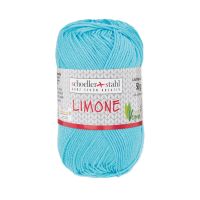 Fir 100% bumbac Limone pentru tricotat si crosetat, 125 m, 110 Azur, Scholler