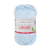Fir 100% bumbac Limone pentru tricotat si crosetat, 125 m, 139 Albastru deschis, Scholler