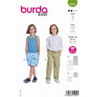 Tipar pantaloni pentru copii cu buzunare, clapete si talie elastica