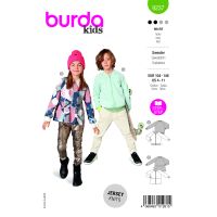 Tipar bluza incretita la mijloc cu maneci lungi, pentru fetite