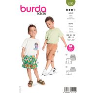 Tipar Shorts, in 2 variante, multi-masura 98-128, Burda Style 9243