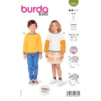 Tipar bluza tip sweater copii, in 2 variante 9254