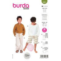 Tipar bluza dreapta si pantaloni cu elastic in talie