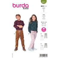 Tipar pantaloni cu elastic si buzunare mari 9271