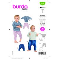 Tipar bluze si pantaloni copii 0 -18 luni 9278