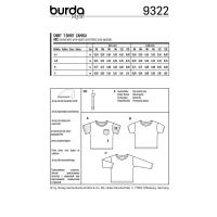 Tipar Burda bluze copii 9322