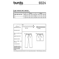 Tipar Burda pantaloni copii 9324