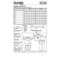 Tipar Burda pijama copii 9326