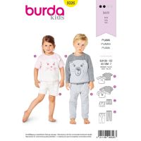 Tipar Burda pijama copii 9326