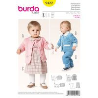 Tipar jacheta- rochie- pantaloni lejeri Burda 9422