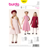 Tipar Rochie- pliseuri late Burda 9431
