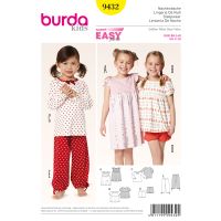 Tipar Salopeta: camasa de noapte- pijama Burda 9432