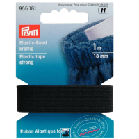 Elastic strong 18 mm latime, 1 m lungime, negru, Prym