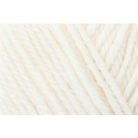 Fir de lana, aspect rustic si traditional pentru tricotat si crosetat, grosime fir nr 4 Mediu, 185 m, 100 g, Trachtenwolle Alb 00002