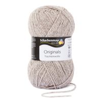 Fir de lana, aspect rustic si traditional pentru tricotat si crosetat, grosime fir nr 4 Mediu, 185 m, 100 g, Trachtenwolle Sisal 00011