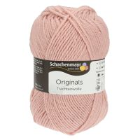 Fir de lana, aspect rustic si traditional pentru tricotat si crosetat, grosime fir nr 4 Mediu, 185 m, 100 g, Trachtenwolle Rose 00035