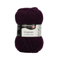 Fir de lana, aspect rustic si traditional pentru tricotat si crosetat, grosime fir nr 4 Mediu, 185 m, 100 g, Trachtenwolle Mov 00039