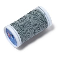 Fir elastic de cusut, tricotat, crosetat, gri deschis, 0,5 mm grosime, 20 m lungime, Prym