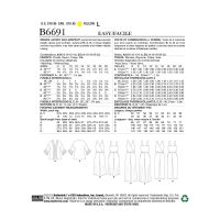 Tipar Buttterick B 6691