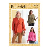 Tipar bluze incretite pe o parte B 6813
