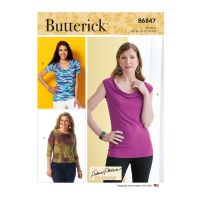 Tipar bluze cu decolteu cazut B 6847